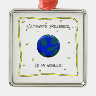 Ornement Métallique Le frisbee final est mon monde