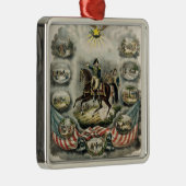 Ornement Métallique Le Général principal William Henry Harrison, (Droite)