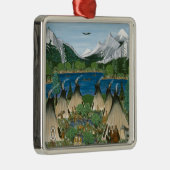 Ornement Métallique Le lac Wallowa de ~ de Nez Perce (Droite)