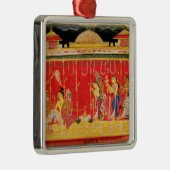Ornement Métallique Le mariage des parents de Krishna, d'une (Droite)
