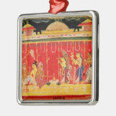 Ornement Métallique Le mariage des parents de Krishna, d'une (Gauche)