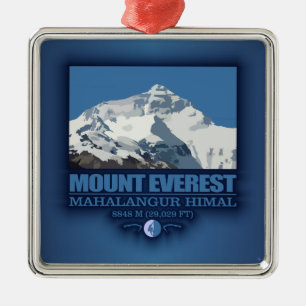 Ornement Métallique Le mont Everest