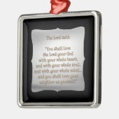 Ornement Métallique Le plus grand commandement (Gauche)