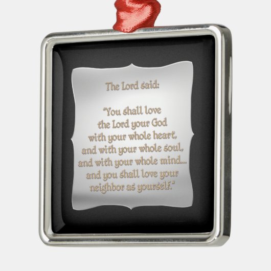 Ornement Métallique Le plus grand commandement (Gauche)