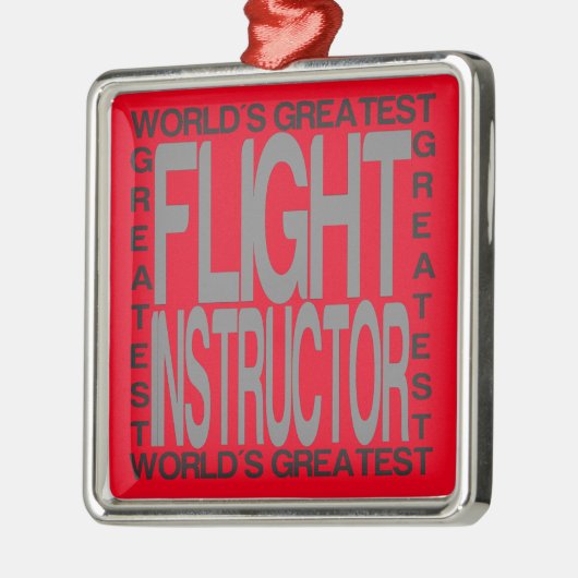 Ornement Métallique Le plus grand instructeur de vol des mondes (Gauche)