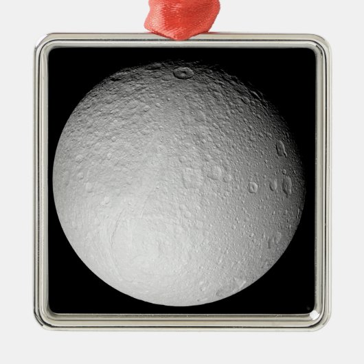 Ornement Métallique Le pôle Sud de la lune de Saturne Tethys (Devant)