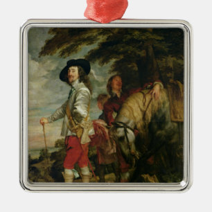 Ornement Métallique Le Roi Charles I de l'Angleterre chassant, c.1635