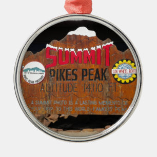 Ornement Métallique Le sommet maximal de Pike, le Colorado