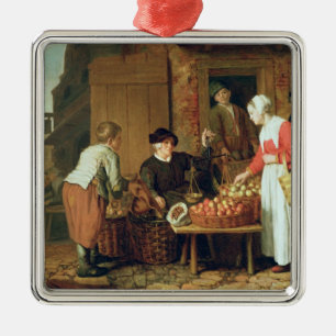 Ornement Métallique Le vendeur de fruit