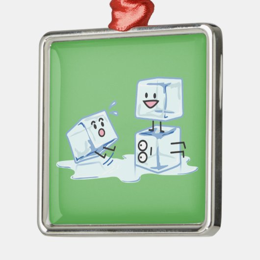 Ornement Métallique l'eau glaciale de cube en glaçons glissant le (Gauche)