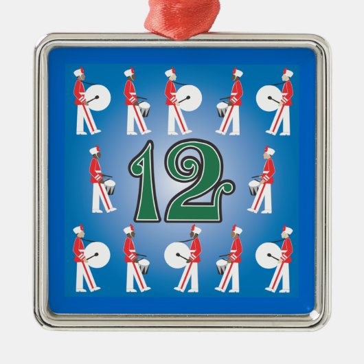 Ornement Métallique Les 12 jours de Noël (Devant)