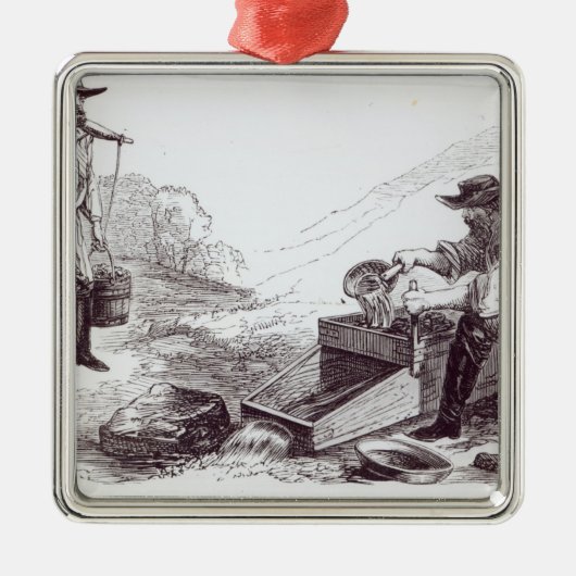 Ornement Métallique Les bêcheurs d'or australiens (Devant)