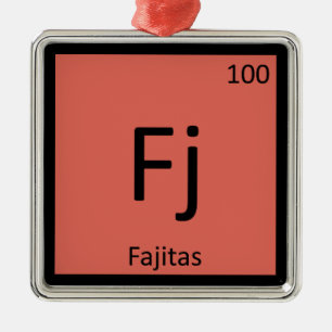 Ornement Métallique Les FJ - Symbole de Tableau périodique de chimie