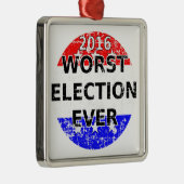Ornement Métallique Les pires élections jamais (Droite)