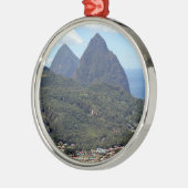 Ornement Métallique Les pitons et le Soufriere (Gauche)