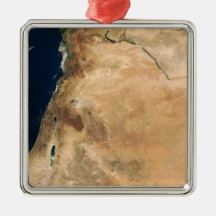 Ornement Métallique Les terres de l'Israël le long du rivage oriental