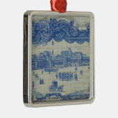 Ornement Métallique Les tuiles d'Azulejos dépeignant le Praca font (Droite)