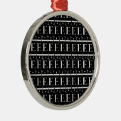 Ornement Métallique Lettre initiale monogramme E (Droite)