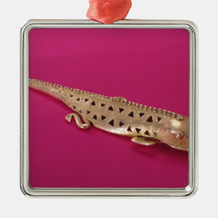 Ornement Métallique Lézard, de Colombie