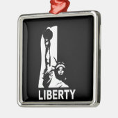Ornement Métallique Liberté dans noir et le blanc (Gauche)