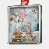 Ornement Métallique Livres gratuits pour Noël (Gauche)