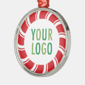 Ornement Métallique Logo de l'entreprise de Noël No Minimum (Gauche)