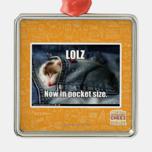 Ornement Métallique LOLZ maintenant dans de poche