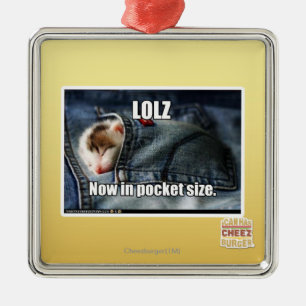 Ornement Métallique LOLZ maintenant dans de poche