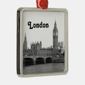 Ornement Métallique Londres Angleterre Royaume-Uni Skyline Etché (Droite)