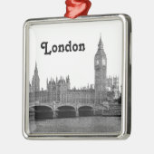 Ornement Métallique Londres Angleterre Royaume-Uni Skyline Etché (Gauche)