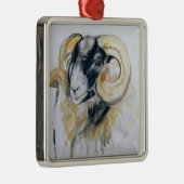 Ornement Métallique Longs moutons de klaxon (Droite)