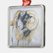 Ornement Métallique Longs moutons de klaxon (Gauche)