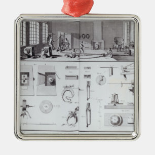 Ornement Métallique L'usine de Pin, plaquent 2 du volume IV