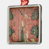 Ornement Métallique Madame et la licorne : 'Touch (Gauche)