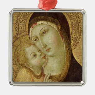 Ornement Métallique Madonna et enfant 2