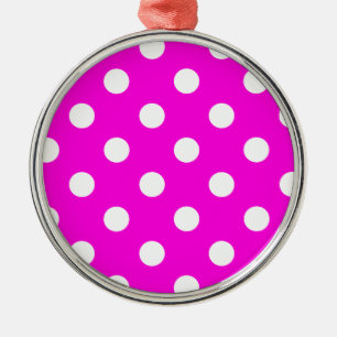 Ornement Métallique Magenta pois #FF00DC