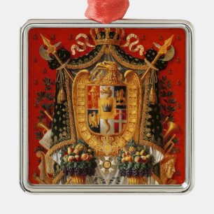 Ornement Métallique Manteau des bras de l'Italie, conception pour une