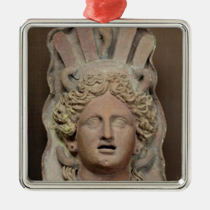Ornement Métallique Masque Punic représentant le Demeter