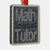 Ornement Métallique Math Tutor Extraordinaire (Droite)