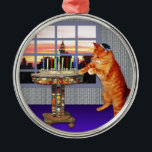 Ornement Métallique menorah cat.jpg<br><div class="desc">Pas simplement pour Chanukah plus - ce joli gingembre allume les bougies parce qu'un grand miracle s'est produit ici !</div>