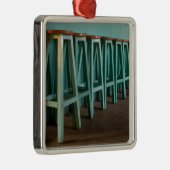 Ornement Métallique Mexique, Oaxaca, mur de la ligne Green Bar Stools (Droite)