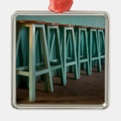 Ornement Métallique Mexique, Oaxaca, mur de la ligne Green Bar Stools (Devant)