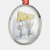 Ornement Métallique Mic & Mac Portant Dans L'Ornement Rond Fromage (Gauche)