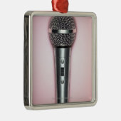Ornement Métallique Microphone de chrome (Droite)
