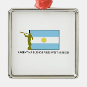ORNEMENT MÉTALLIQUE MISSION OCCIDENTALE LDS DE L'ARGENTINE BUENOS