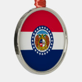 Ornement Métallique Modèle de drapeau d'État du Missouri (Droite)