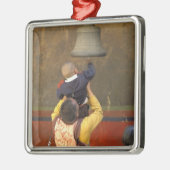 Ornement Métallique Moine bouddhiste tibétain levant un garçon pour so (Gauche)