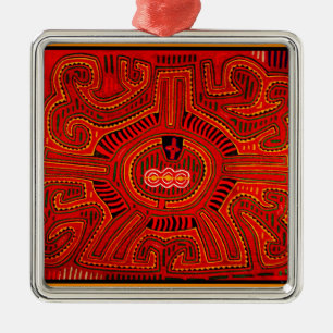 Ornement Métallique Mola Design par les Indiens San Blas