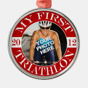 Ornement Métallique Mon premier triathlon - 2012
