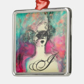 ORNEMENT MÉTALLIQUE MONOGRAMME DE CHARME (Gauche)